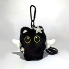 Cute Black Cat Plush Keychain Kawaii Bag Charm