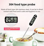 Digital Kitchen Thermometer – LCD Food Temperature Measuring Tool for Meat, Baking & BBQ