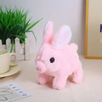 Electric Walking Bunny Plush Toy for Interactive Kids Playtime