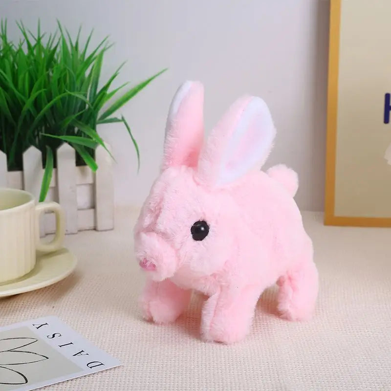 Electric Walking Bunny Plush Toy for Interactive Kids Playtime