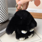 Soft Rabbit Fur Keychain Bag Charm for Women Handbag Accessory