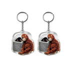 Funny Crochet Monkey Keychain Cute Backpack Bag Charm