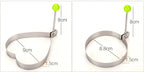 Stainless Steel Heart Fried Egg Mold for Pancakes and Omelettes