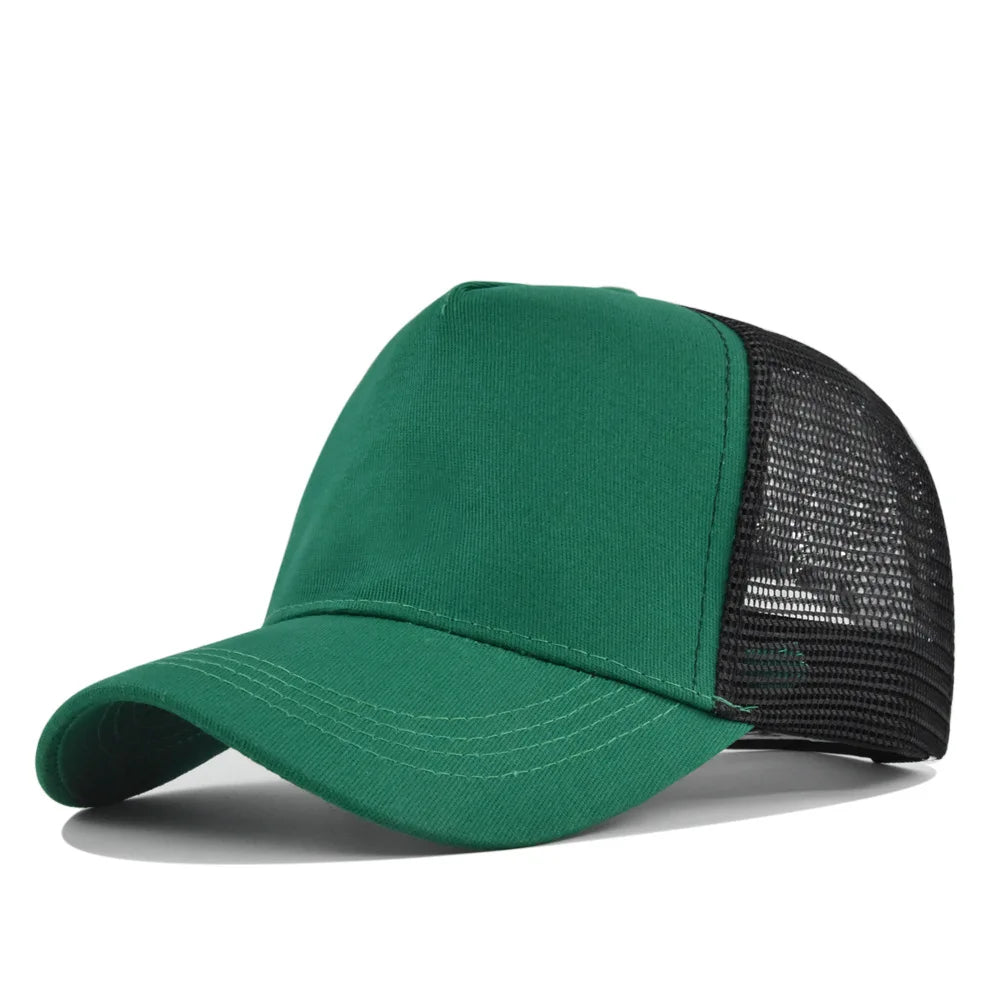 Custom Logo 5 Panel Mesh Baseball Cap for Outdoor Branding