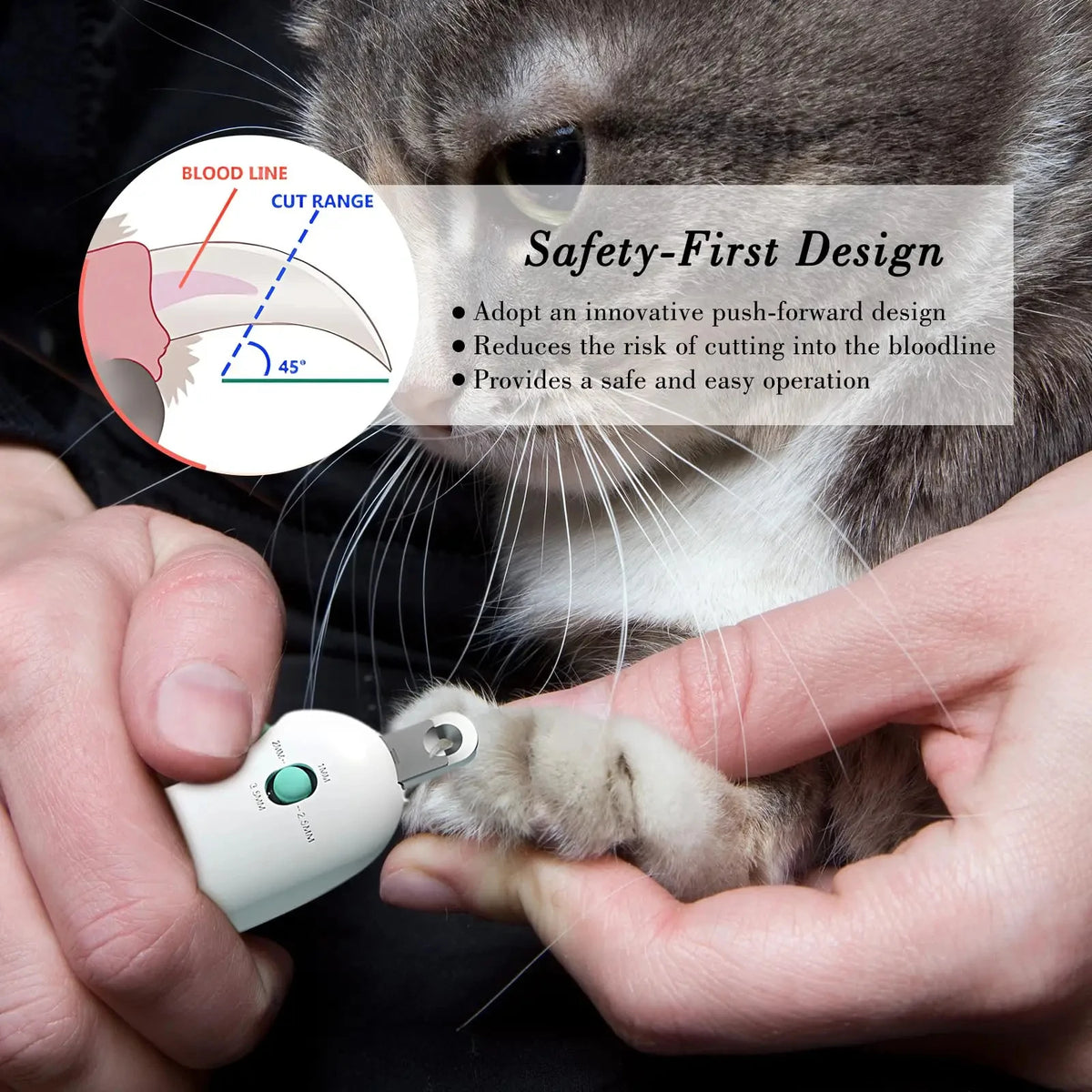 Cat Dog Nail Clipper Cutter Professional Pet Nail Clippers with Adjustable Hole Pet Claw Trimmer Puppy Kitten Care Grooming Tool