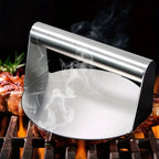 Heavy Duty Stainless Steel Smash Burger Press – BBQ Patty Smasher & Meat Press Tool - 10cm