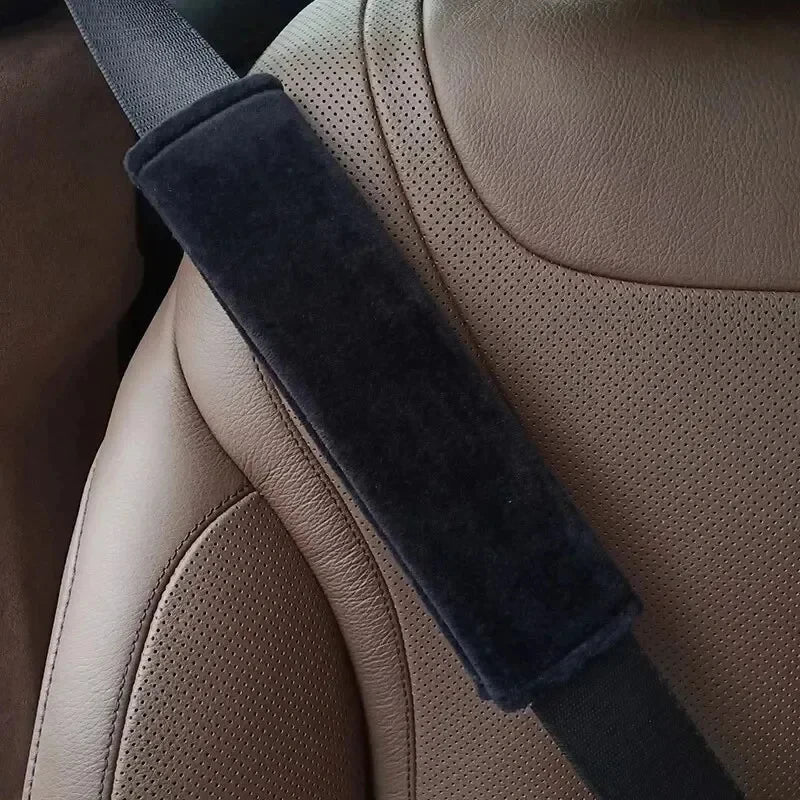 Universal Car Seat Belt Cushion Strap Cover Cushion Strap Safety Shoulder Short Plush Protector Interior Accessories