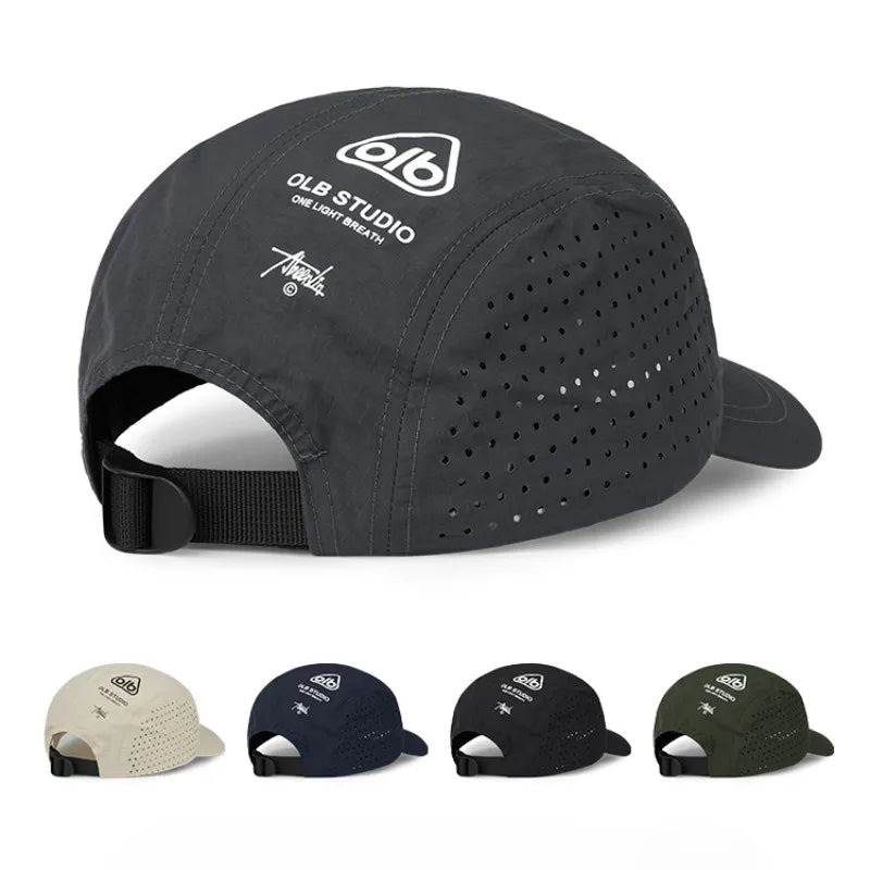 Short Brim Quick Dry Mesh Baseball Cap for Outdoor Adventures