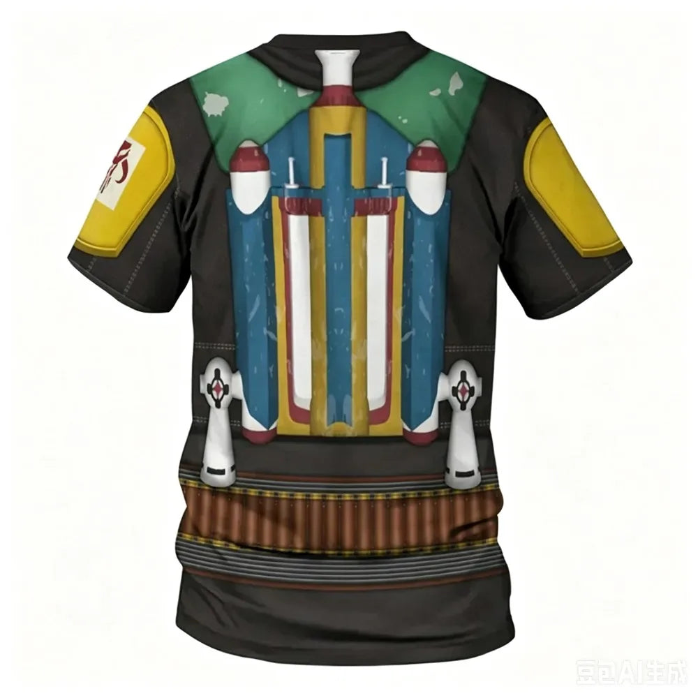 Darth Vader Character Costume 3D Printed Men's Women's Matching T-shirt Summer New Style Fashionable Streetwear Parents Children