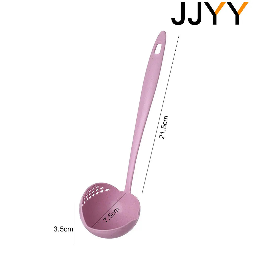 2-in-1 Long Handle Strainer Spoon for Soup, Noodles and Hot Pot