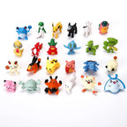 144 Pcs/Lot Mini Pokemon Figure Pikachu Kids Model Toys 2-3cm Kawaii Figurine PVC Dolls 6*24pcs Toys Wholesale