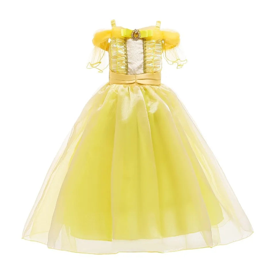Kids Princess Costume Dress for Girls Cosplay Parties