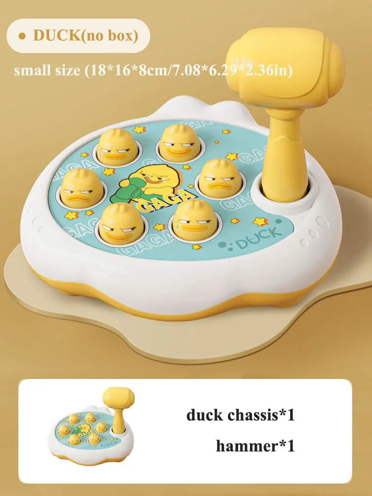 Montessori Duck Frog Pig Hammer Puzzle Toy for Toddlers
