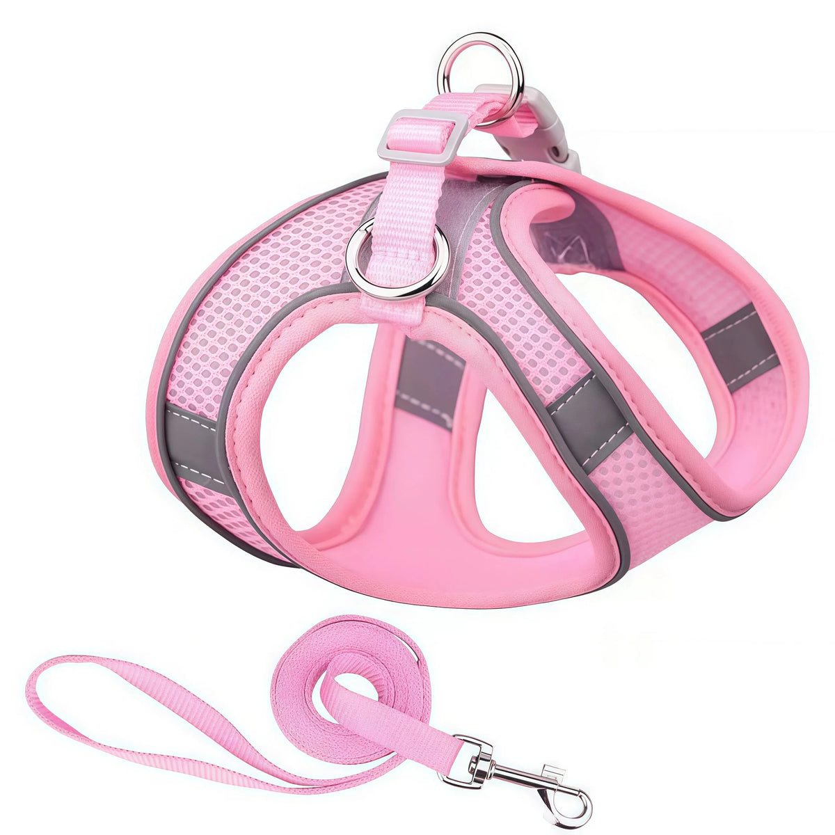 Pet Dog Harness and Leash Set for Small Medium Dog Outdoor Walking Reflective Adjustable Cat Vest Harness Chihuahua Pet Supplies
