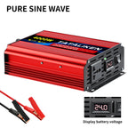3000W DC 12V to AC 220V 50hz Pure Sine Wave Inverter Power Inverter Charger  Adapter Universal Socket