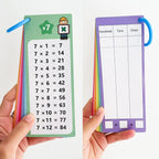 Montessori 0–12 Multiplication Times Table Self-Check Learning Cards