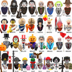 WM6075 WM6101 WM6102 Horror Movie Action Figure Building Blocks Halloween Series Character Accessories Model Brick Toys For Kids