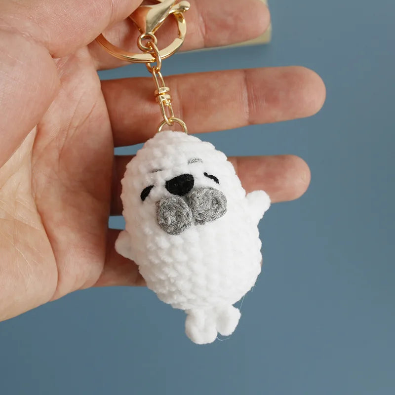 Ocean Animal Crochet Keychain Tropical Fish Bag Charm