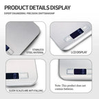 Digital Kitchen Scale – Stainless Steel Food Weighing Scale with LED Display