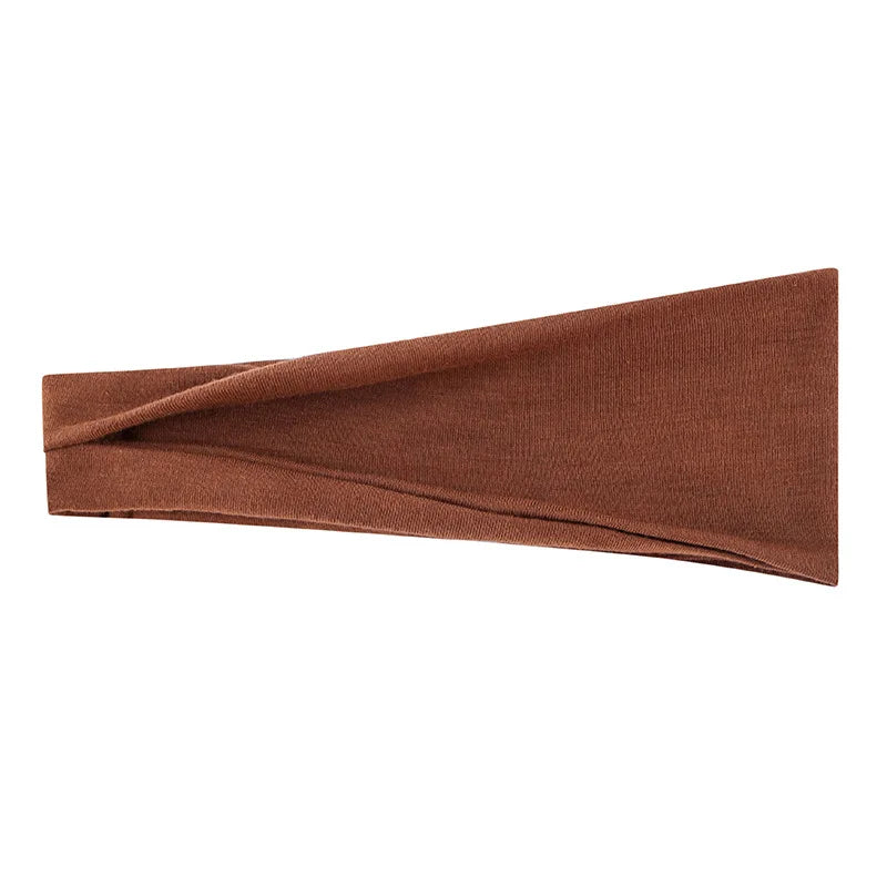 Women's Solid Color Elastic Turban Yoga Headband