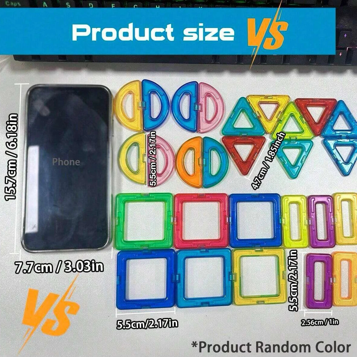 Magnetic Building Blocks Medium STEM Construction Toy for Kids