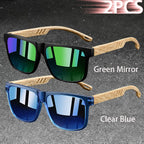 Vintage Square Polarized UV400 Sunglasses for Men & Women