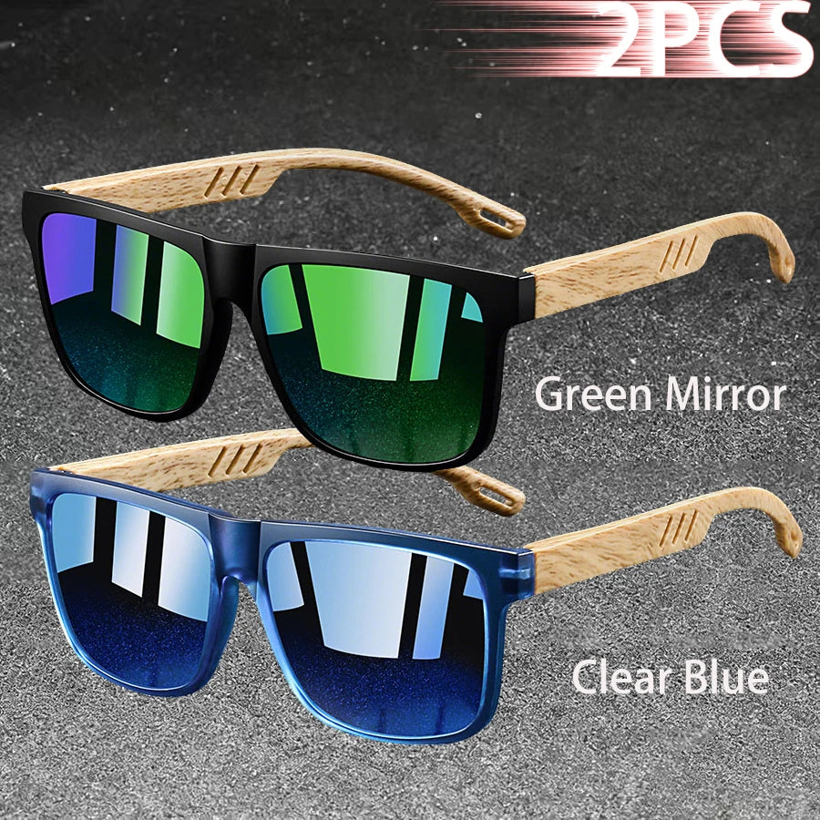 Vintage Square Polarized UV400 Sunglasses for Men & Women