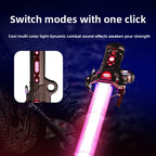 Children Colorful Glowing Sword Toys Telescopic Music Laser Sword 2-in-1 Rotating Decompression Toy Light Sword Kids Adult Toys