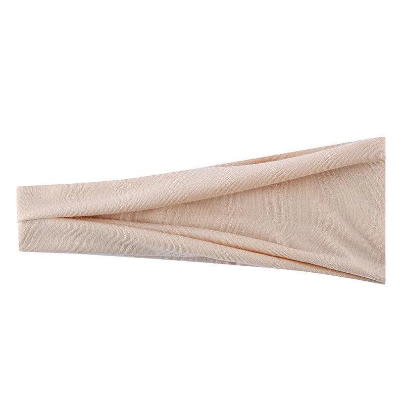 Women's Solid Color Elastic Turban Yoga Headband