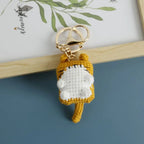 Small Cat Crochet Keychain Cute Kitten Bag Charm