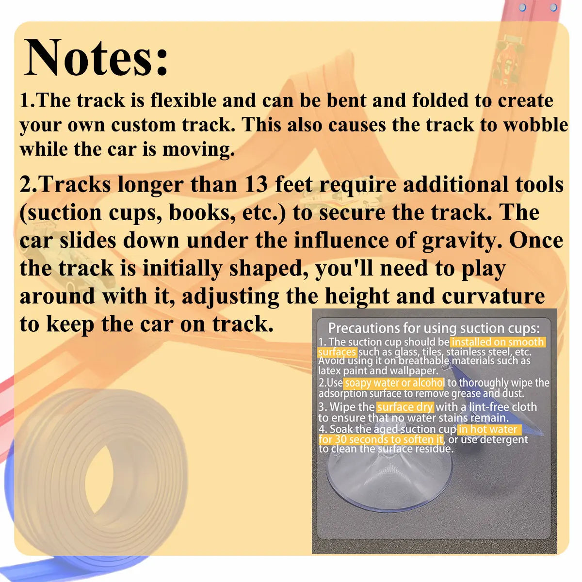 Flexible DIY Race Track Mini Car Playset