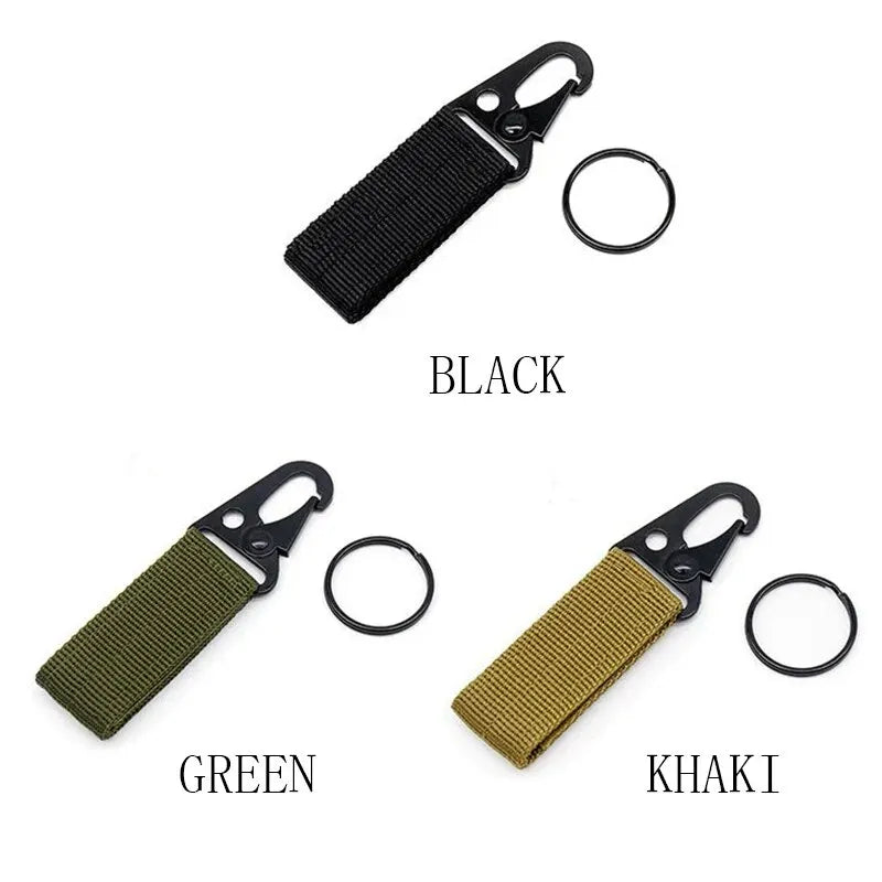 2PCS Tactical MOLLE Hanging Buckle Carabiner Clips for Outdoor Gear