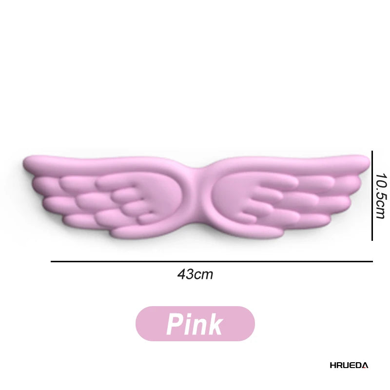 Keyboard Mouse Wrist Rest Angel Wing Memory Foam Mouse Pad Set Wrist Support Ergonomic Non-Slip for Computer Laptop Easy Typing