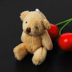 5PCS Plush Stuffed Bear Ornament Lovely Plush for Key Chain Bag Decor Handbag Accessories for Key Ring Girl Gift Women F
