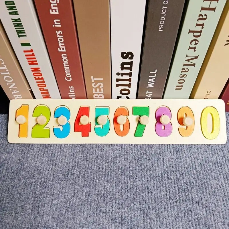Montessori Wooden Color & Shape Matching Building Blocks