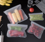 Reusable Silicone Food Storage Bags – Leakproof Freezer Storage Set