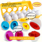 Color & Shape Matching Egg Toy Set – Montessori Learning Puzzle