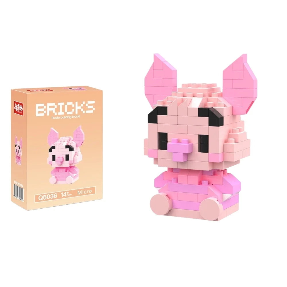Disney Zootopia Small LinaBell Building Blocks Judy Nick Model Donald Duck Education Lotso Toys Mickey Mouse For Kids Birthday