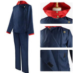 Anime Tokyo Itadori Yuji Cosplay Costume with Hooded Pants For Halloween Outfit School Carnival Uniform
