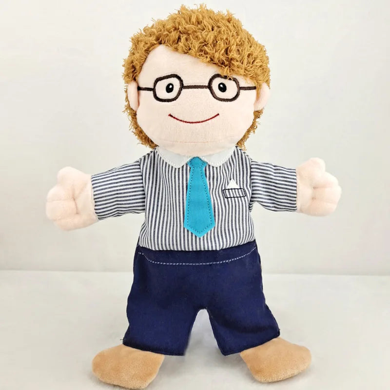 Family Hand Puppet Dolls – Plush Educational Role Play Toy