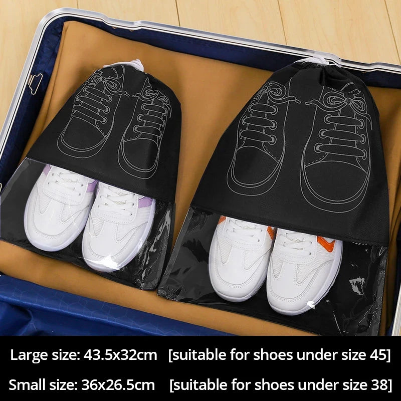 5PCS Waterproof Shoe Storage Bag Set Large Capacity Travel Organizer Pouch