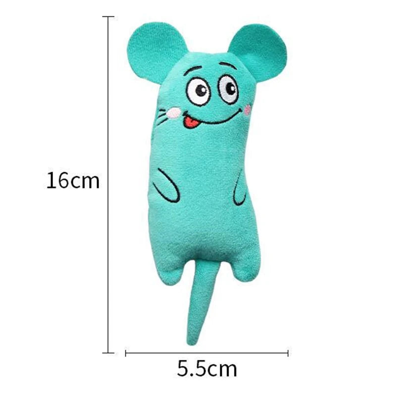 Plush Catnip Mouse Interactive Cat Toy for Indoor Hunting Play
