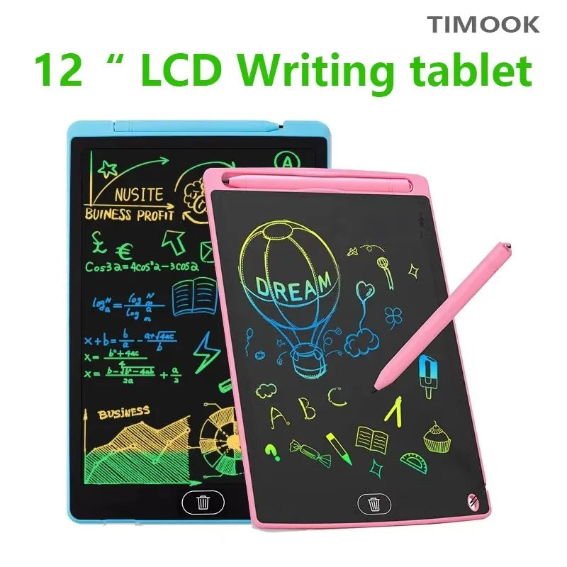 LCD Writing Tablet for Kids – 12 Inch Reusable Drawing Board