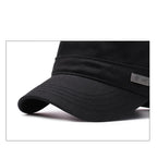 Four Seasons Flat Top Hat Men'S Simple Cotton Peaked Hat Fashion Baseball Cap Casual Cap, Commuter Sunshade Hat