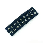 Punk Wide Elastic Eyelet Headband for Women
