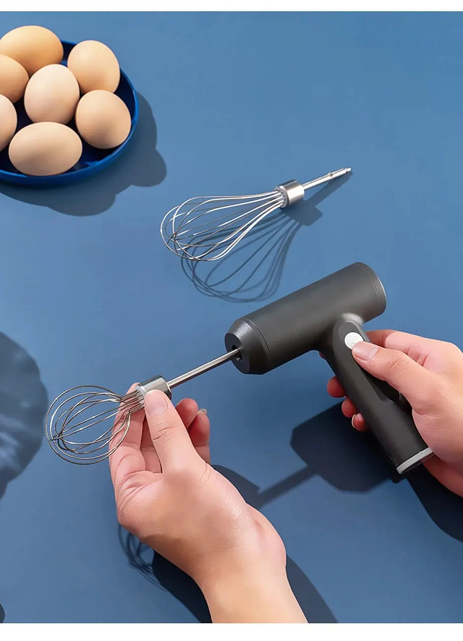 Wireless Electric Food Mixer with 3-Speed Portable Hand Mixer