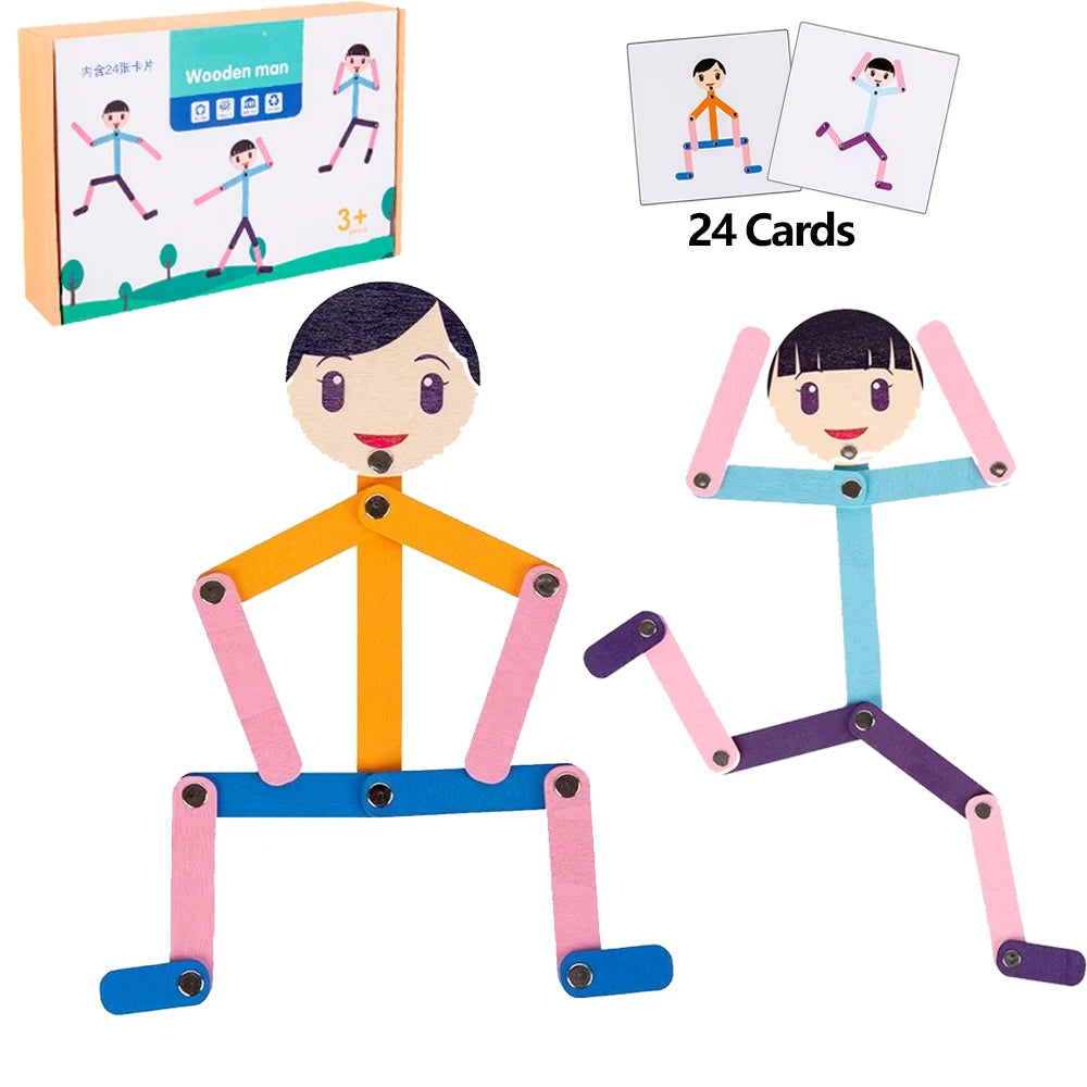 Montessori DIY Puzzle Board Educational Learning Toy for Kids