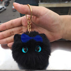 Blush Cat Ball Plush Keychain Cute Cat Bag Charm