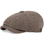 Retro Newsboy Octagonal Beret Cap for Classic Casual Style