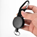 Stainless Steel Retractable Tactical Key Holder for Outdoor Use